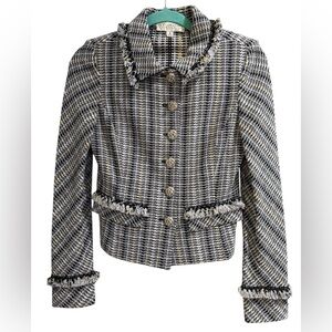 St. John Collection Tweed Black, White, Yellow & Gray
Women's 2 Blazer Jacket